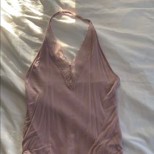 American eagle light pink bodysuit